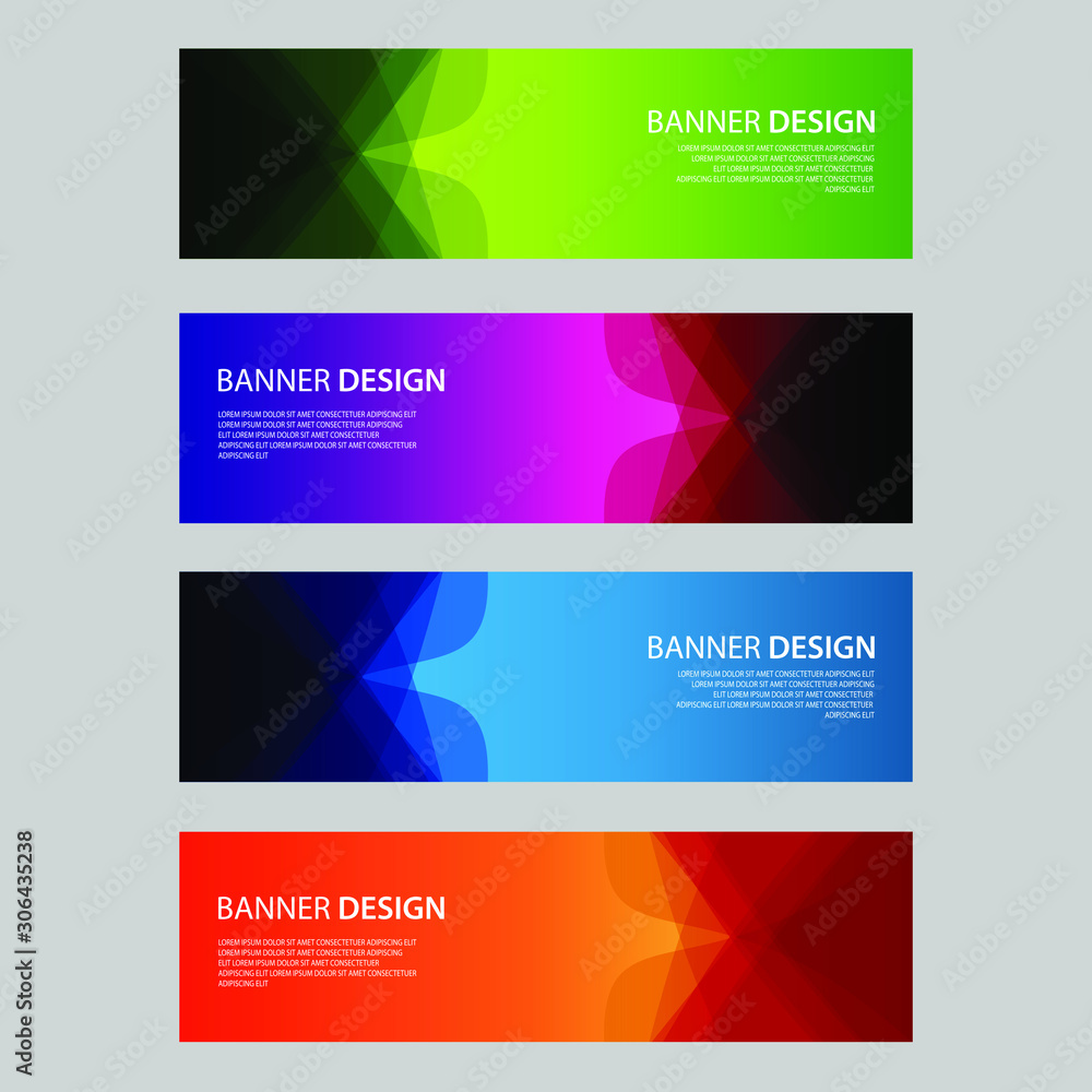 Vector Abstract design banner web template Vector Abstract design banner web template