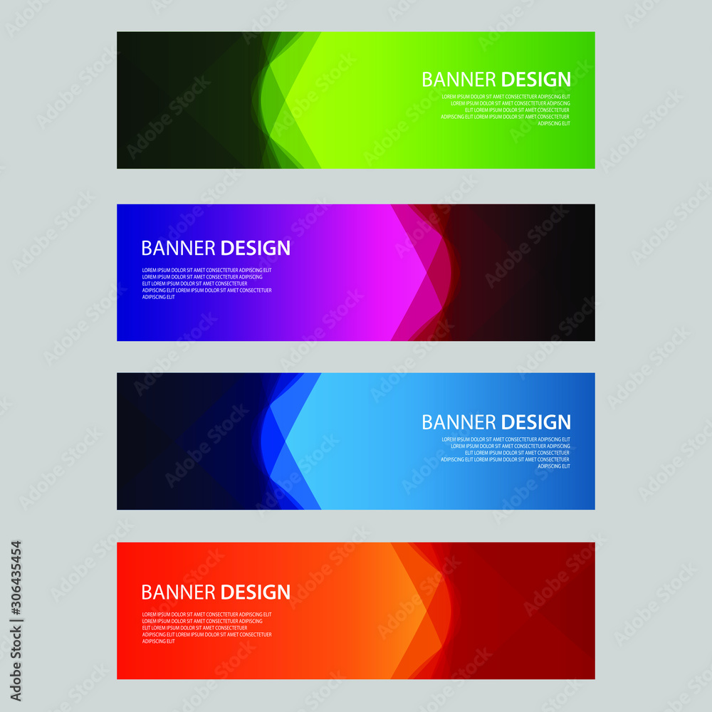 Fototapeta premium Vector Abstract design banner web template
