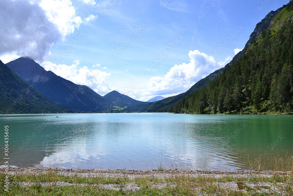 Heiterwang Lake Austria. Lake, mountains