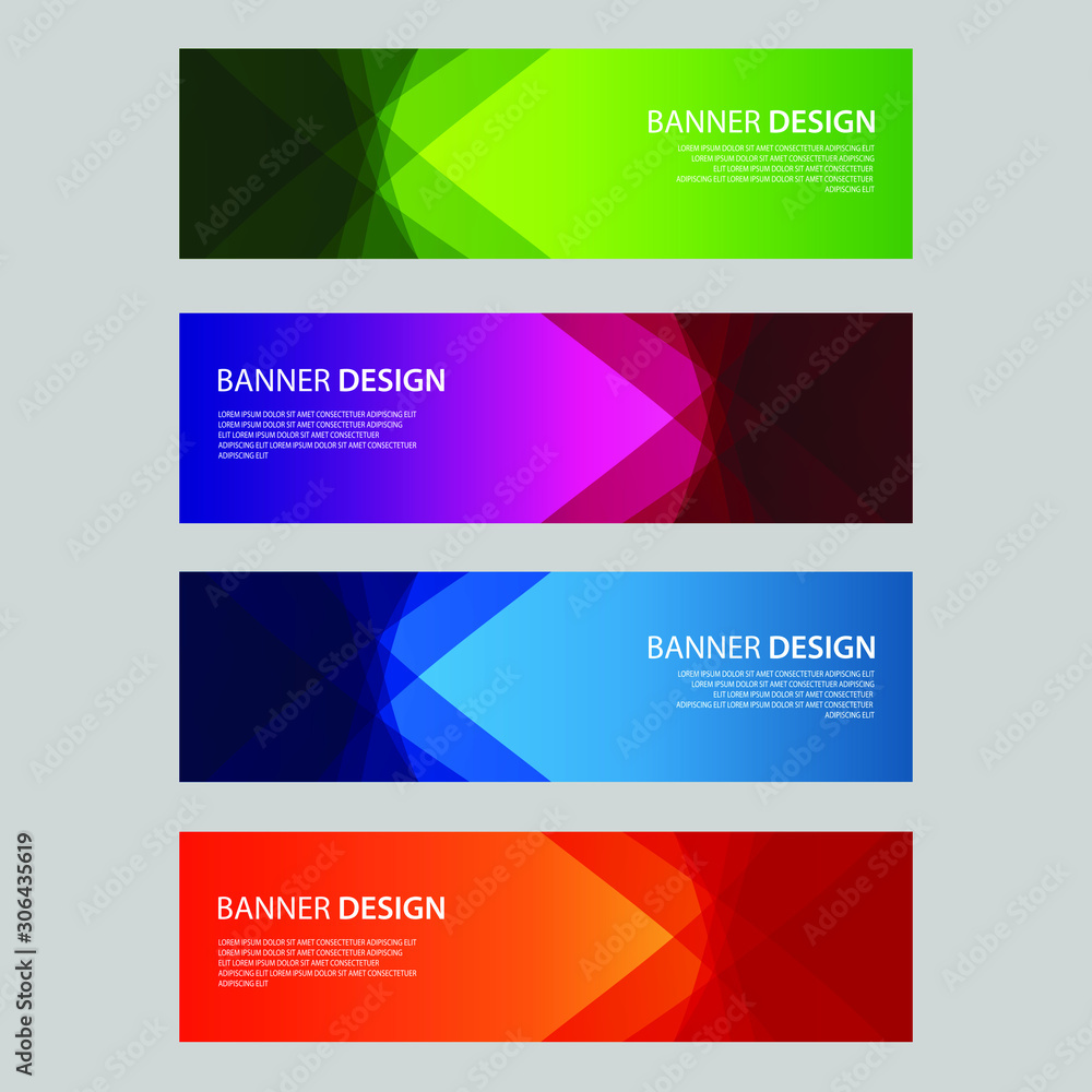 Fototapeta premium Vector Abstract design banner web template