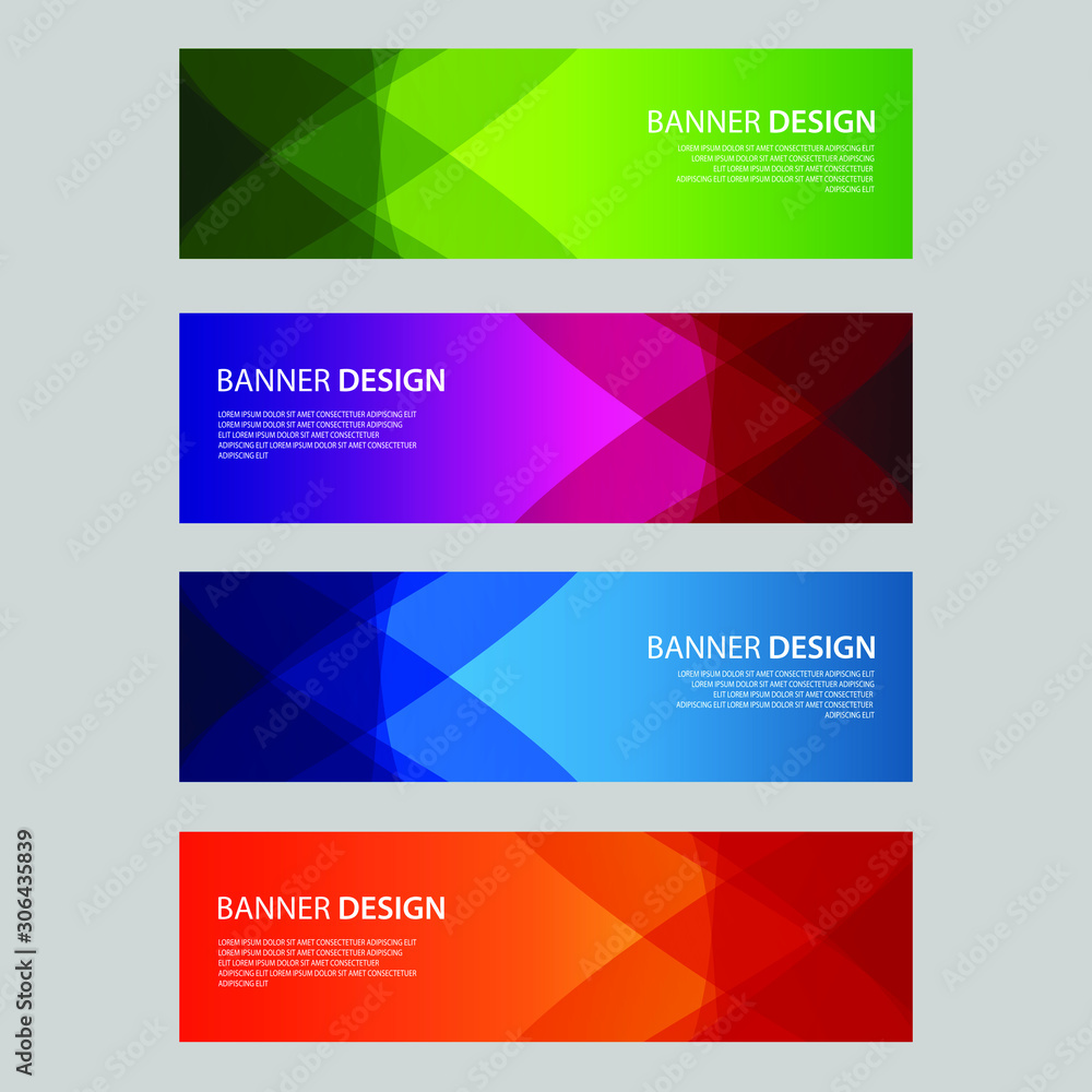 Vector Abstract design banner web template Vector Abstract design banner web template