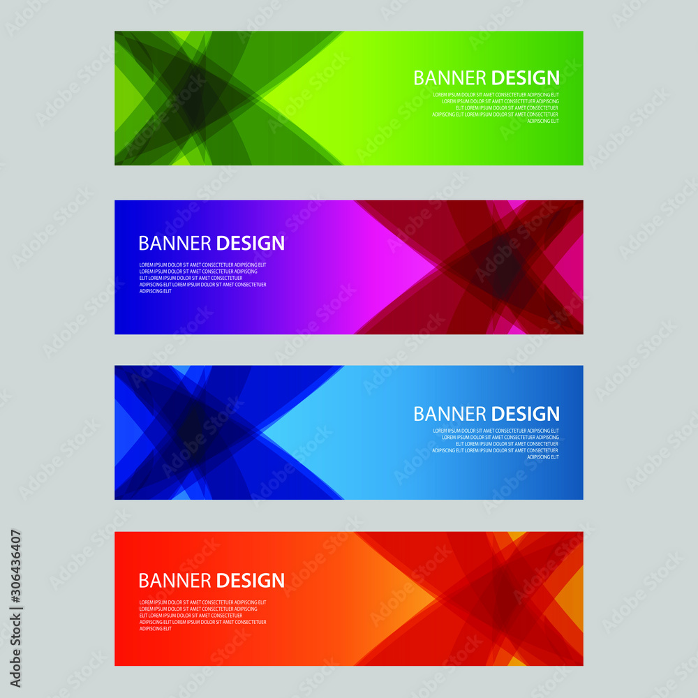 Vector Abstract design banner web template Vector Abstract design banner web template