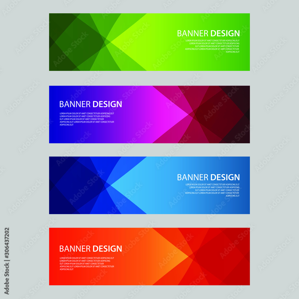 Vector Abstract design banner web template Vector Abstract design banner web template