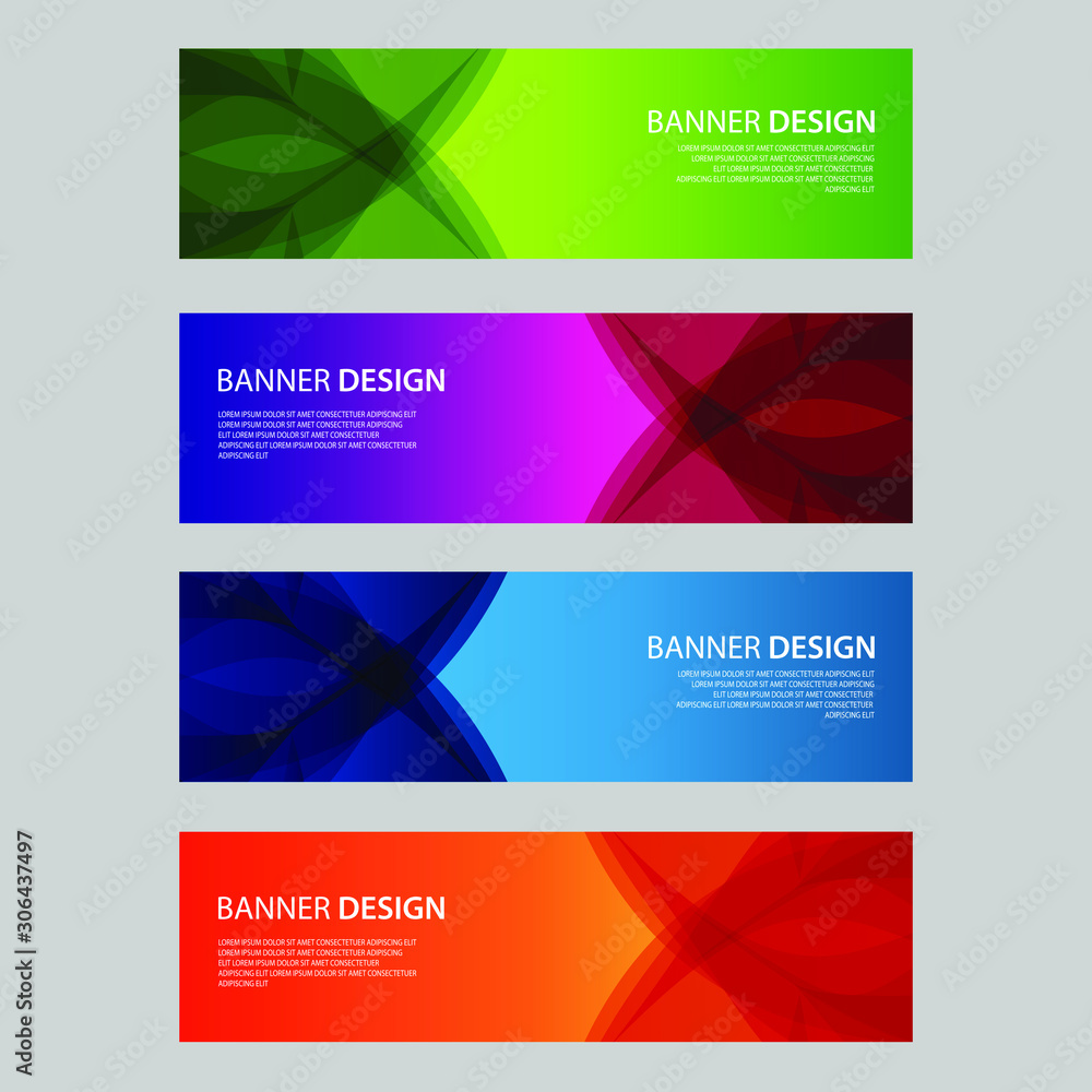 Fototapeta premium Vector Abstract design banner web template