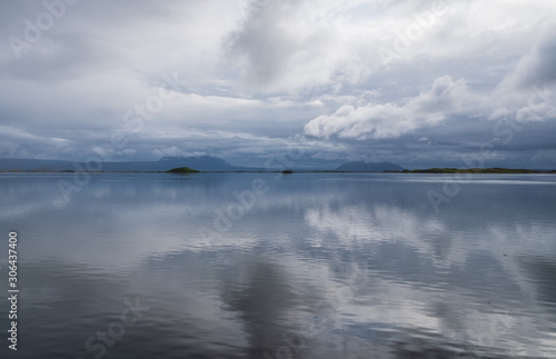 Lake Myvatn in Iceland. September 2019