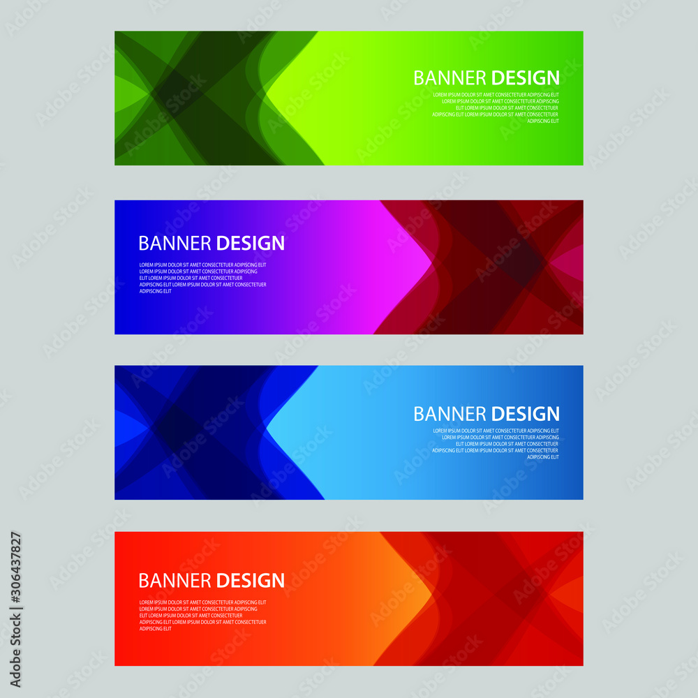 Fototapeta premium Vector Abstract design banner web template