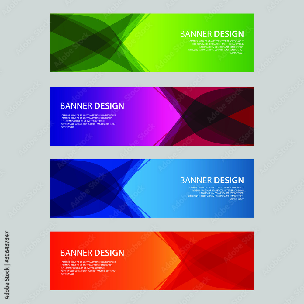 Fototapeta premium Vector Abstract design banner web template