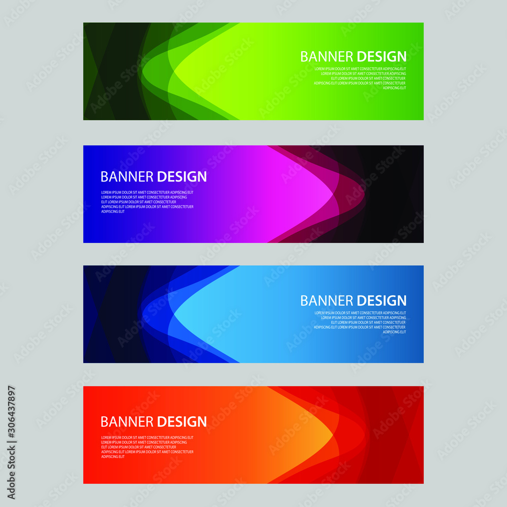 Vector Abstract design banner web template Vector Abstract design banner web template