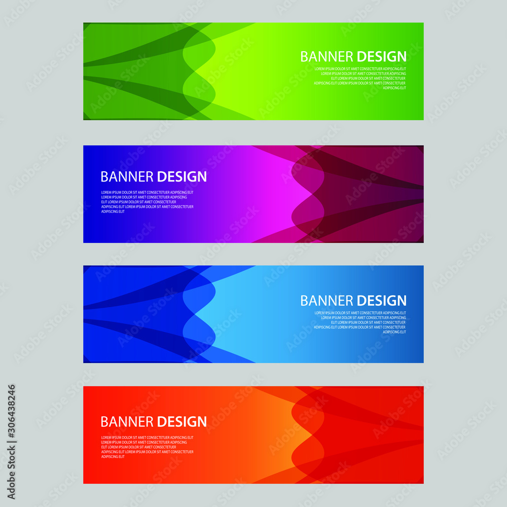 Fototapeta premium Vector Abstract design banner web template