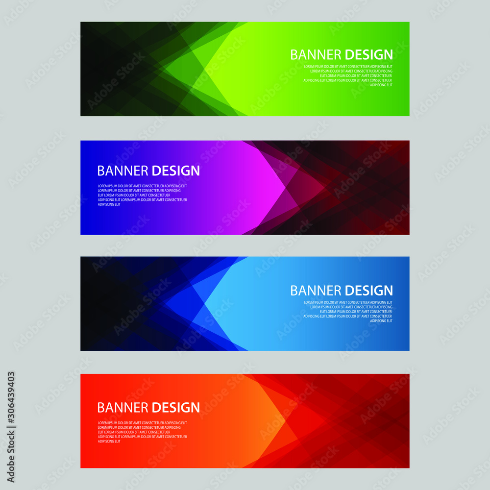 Fototapeta premium Vector Abstract design banner web template