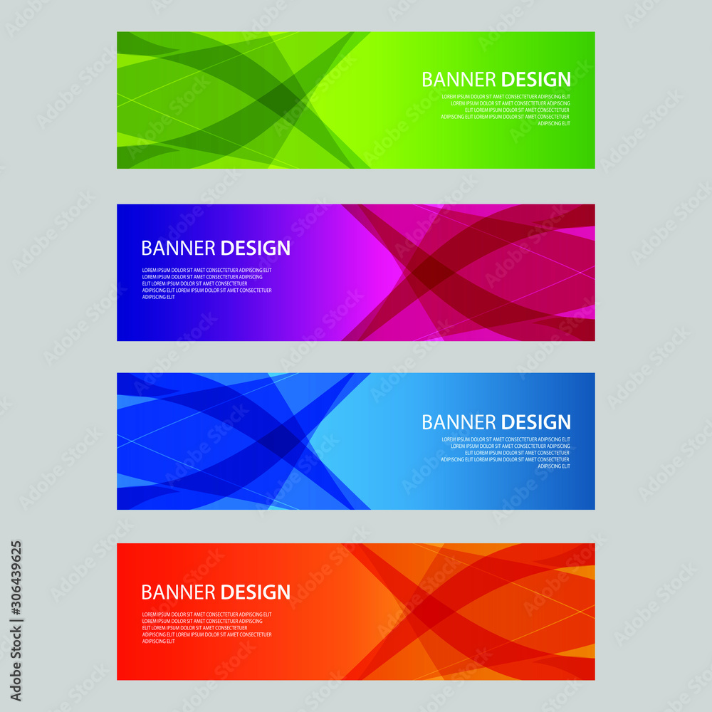 Fototapeta premium Vector Abstract design banner web template