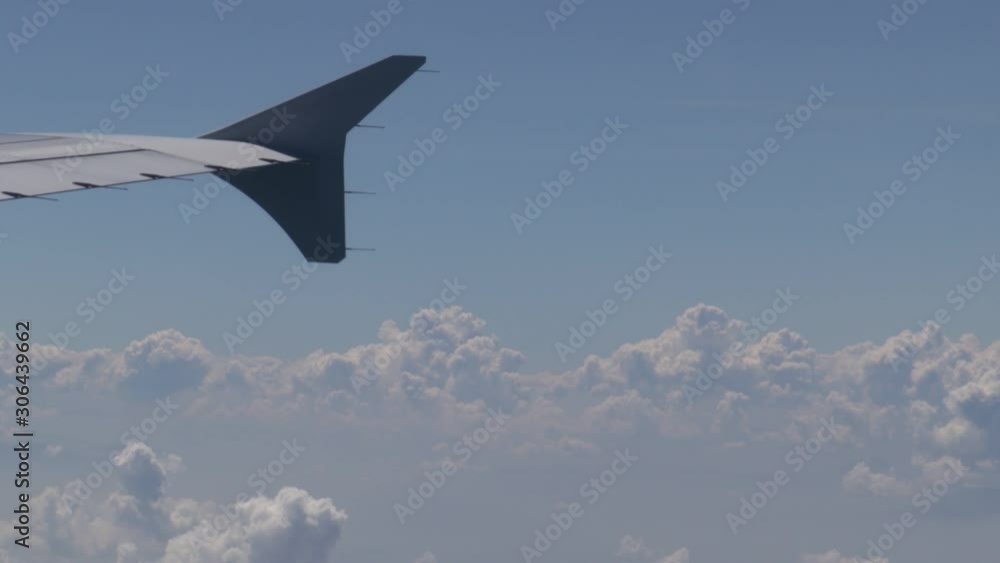 Flying inside the fluffy clouds. Overlooking the blue sky. Flying inside the fluffy clouds. Overlooking the blue sky.