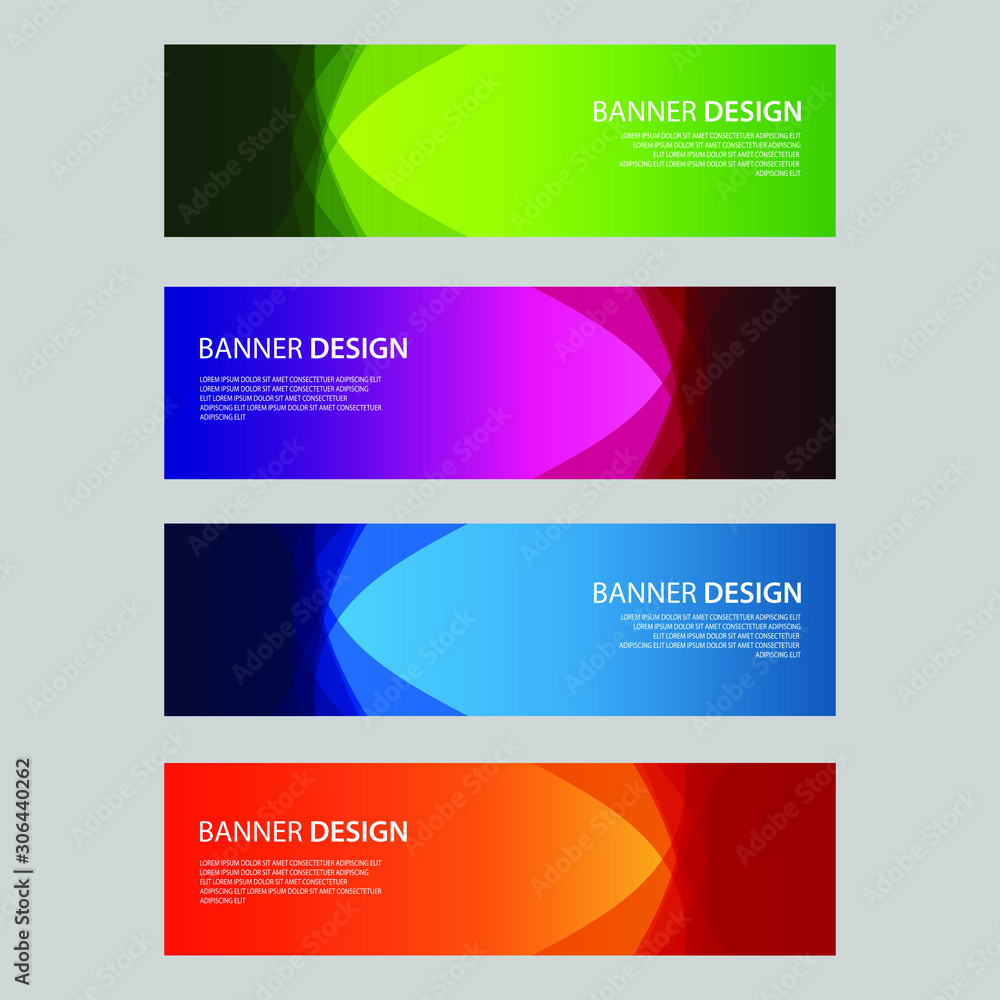 Vector Abstract design banner web template Vector Abstract design banner web template