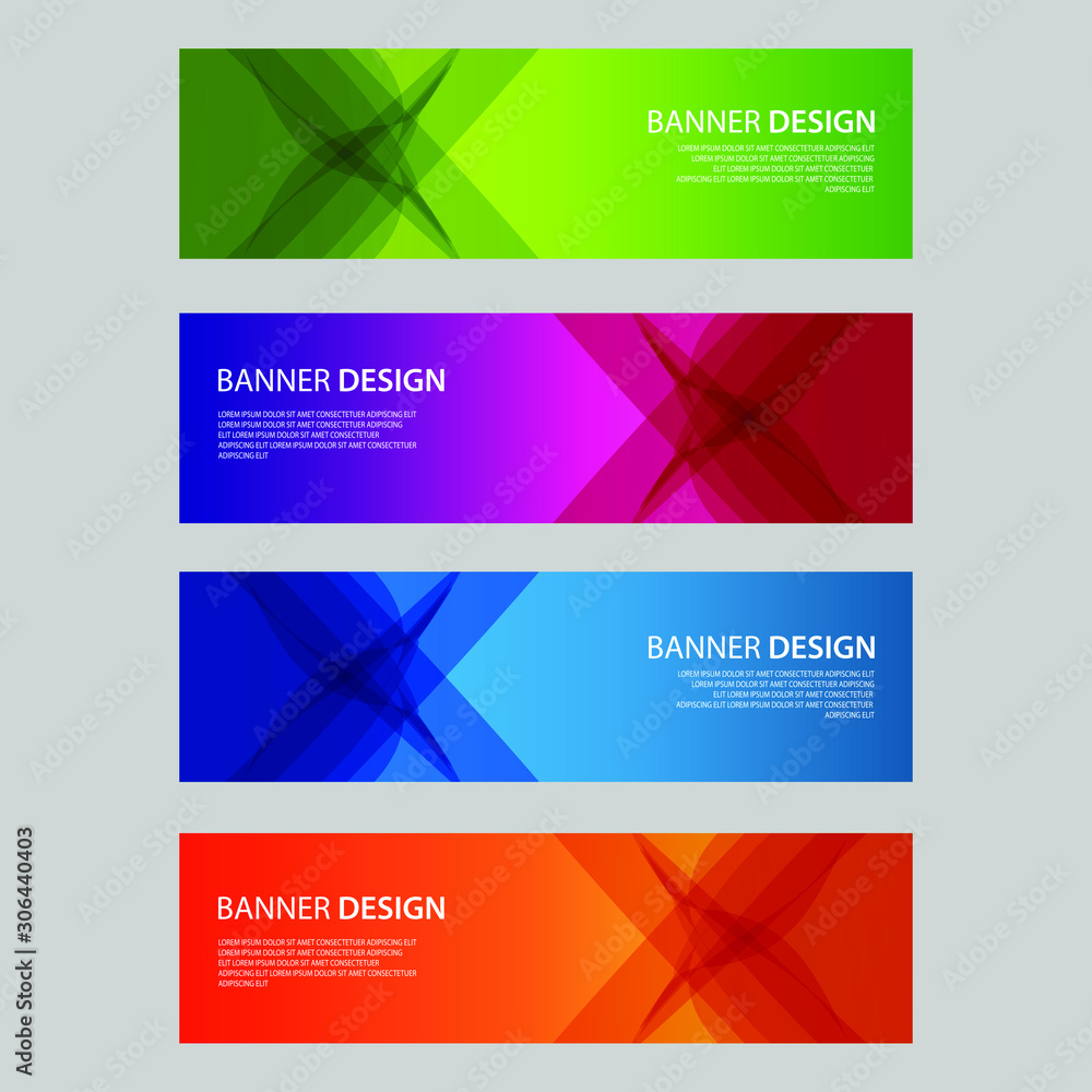 Fototapeta premium Vector Abstract design banner web template