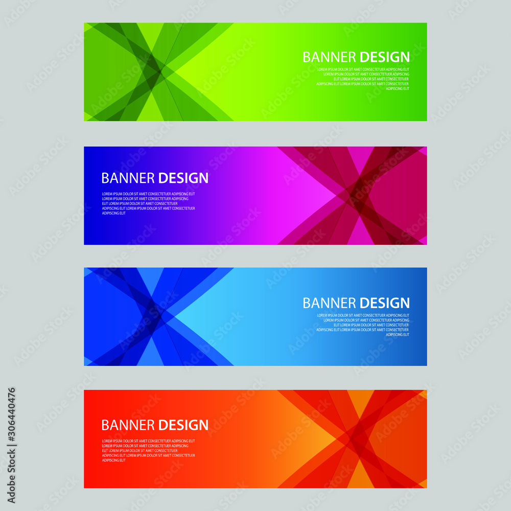 Fototapeta premium Vector Abstract design banner web template