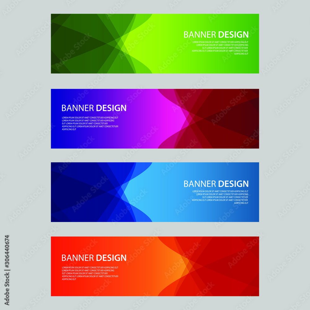 Vector Abstract design banner web template Vector Abstract design banner web template