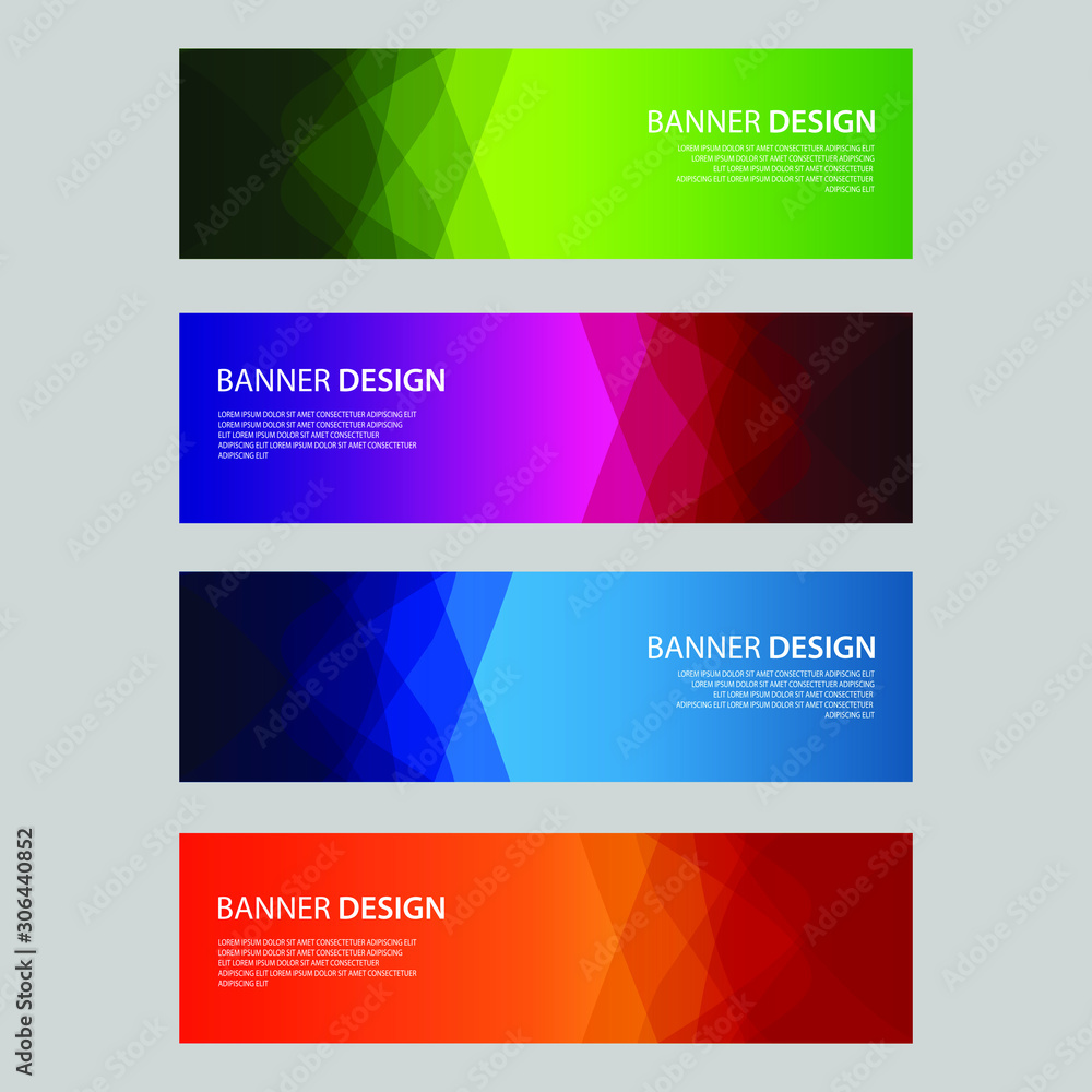 Fototapeta premium Vector Abstract design banner web template