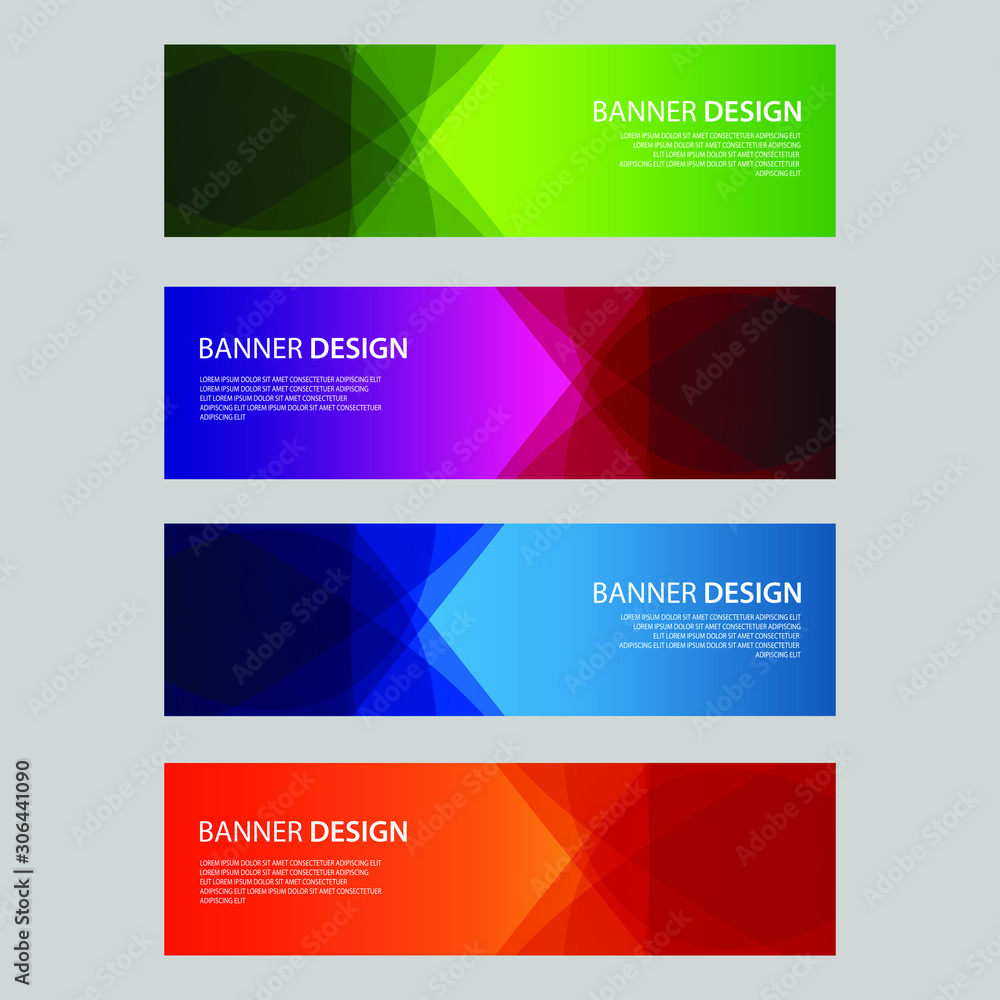 Vector Abstract design banner web template Vector Abstract design banner web template