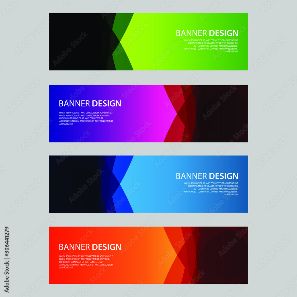 Fototapeta premium Vector Abstract design banner web template