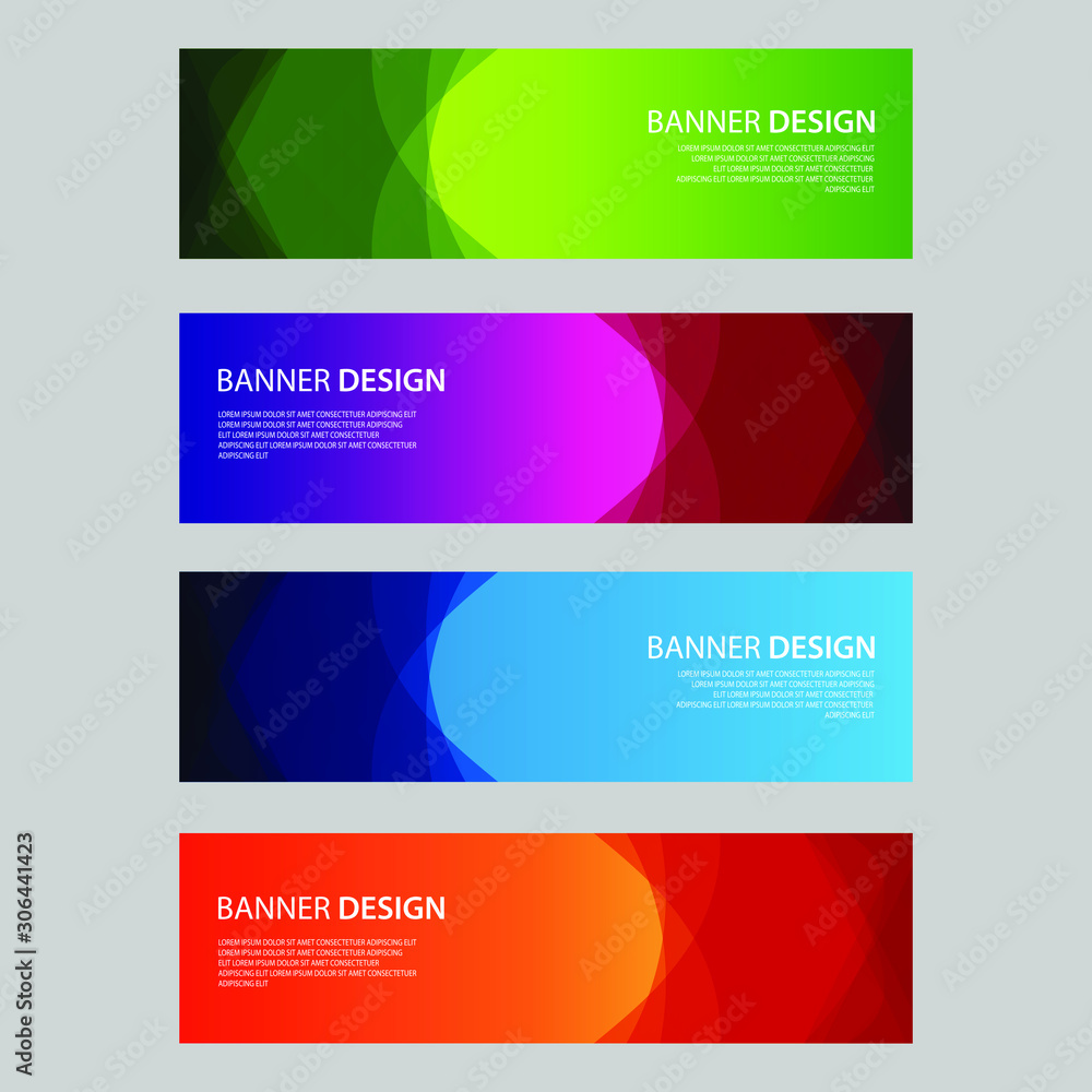 Vector Abstract design banner web template Vector Abstract design banner web template