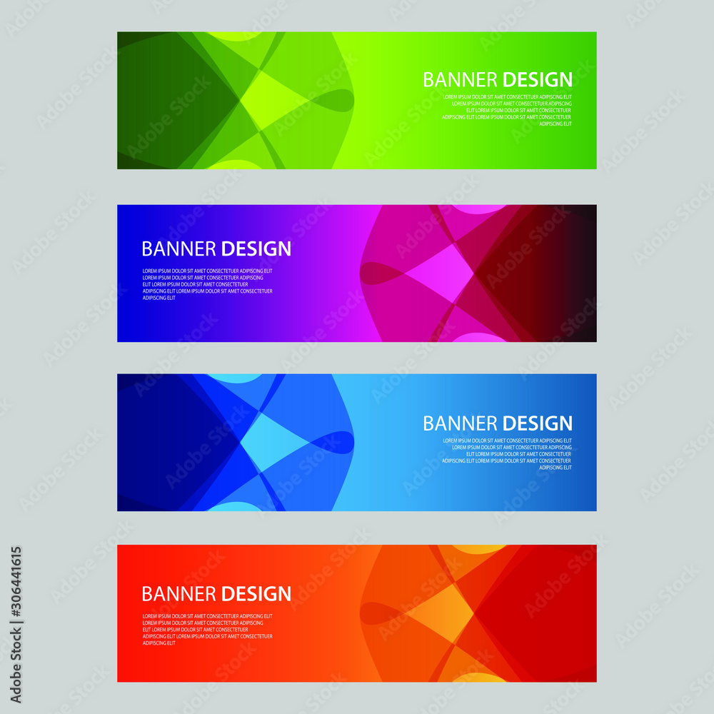 Vector Abstract design banner web template Vector Abstract design banner web template