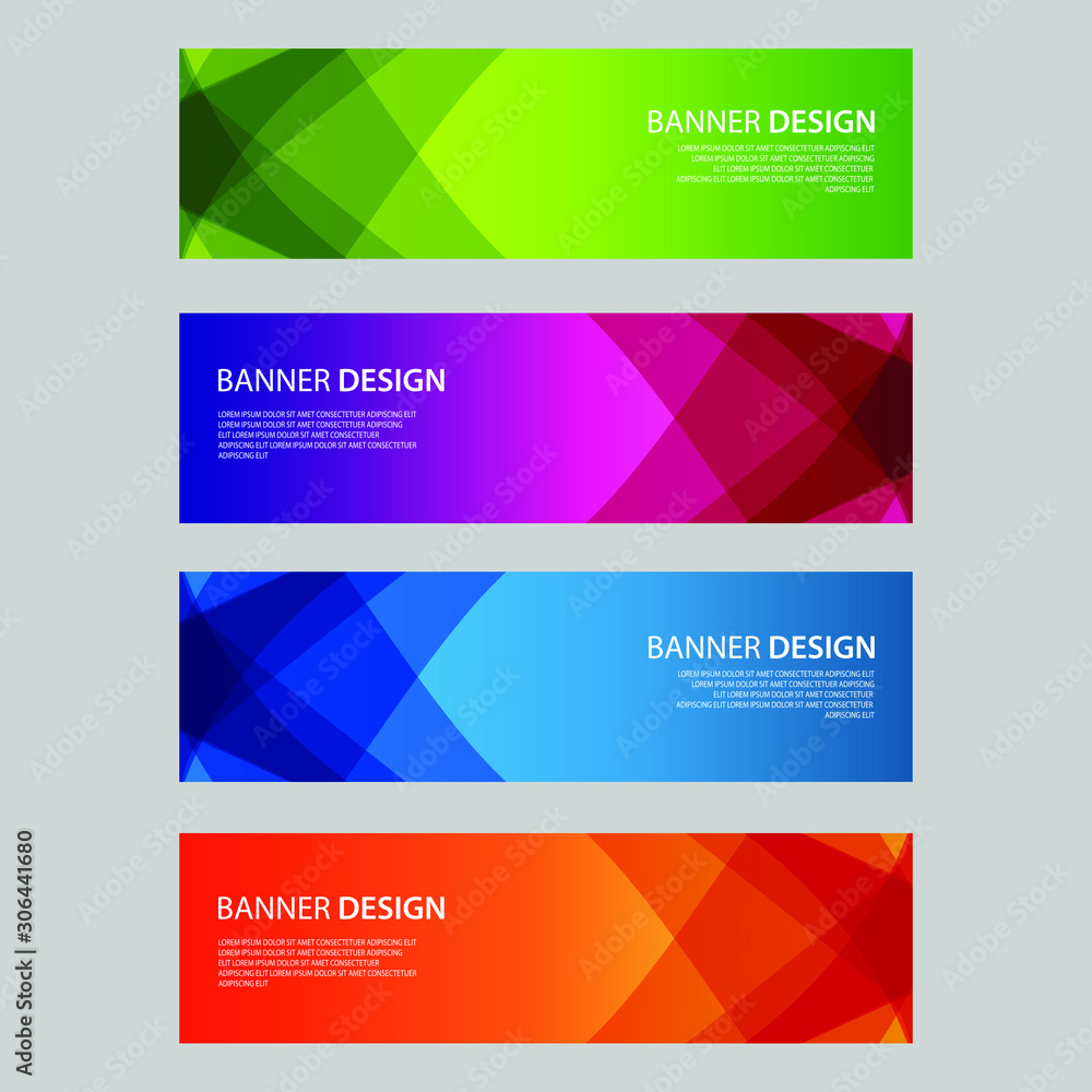 Fototapeta premium Vector Abstract design banner web template