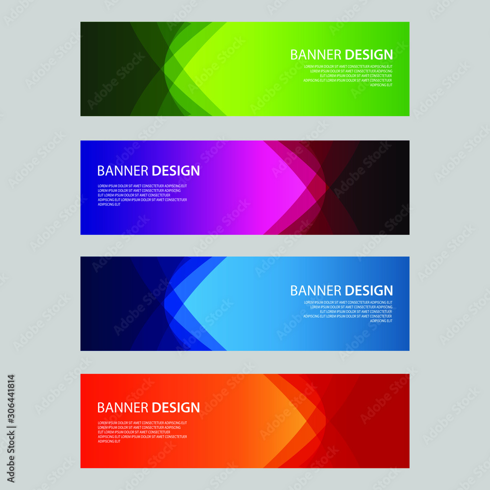 Vector Abstract design banner web template Vector Abstract design banner web template