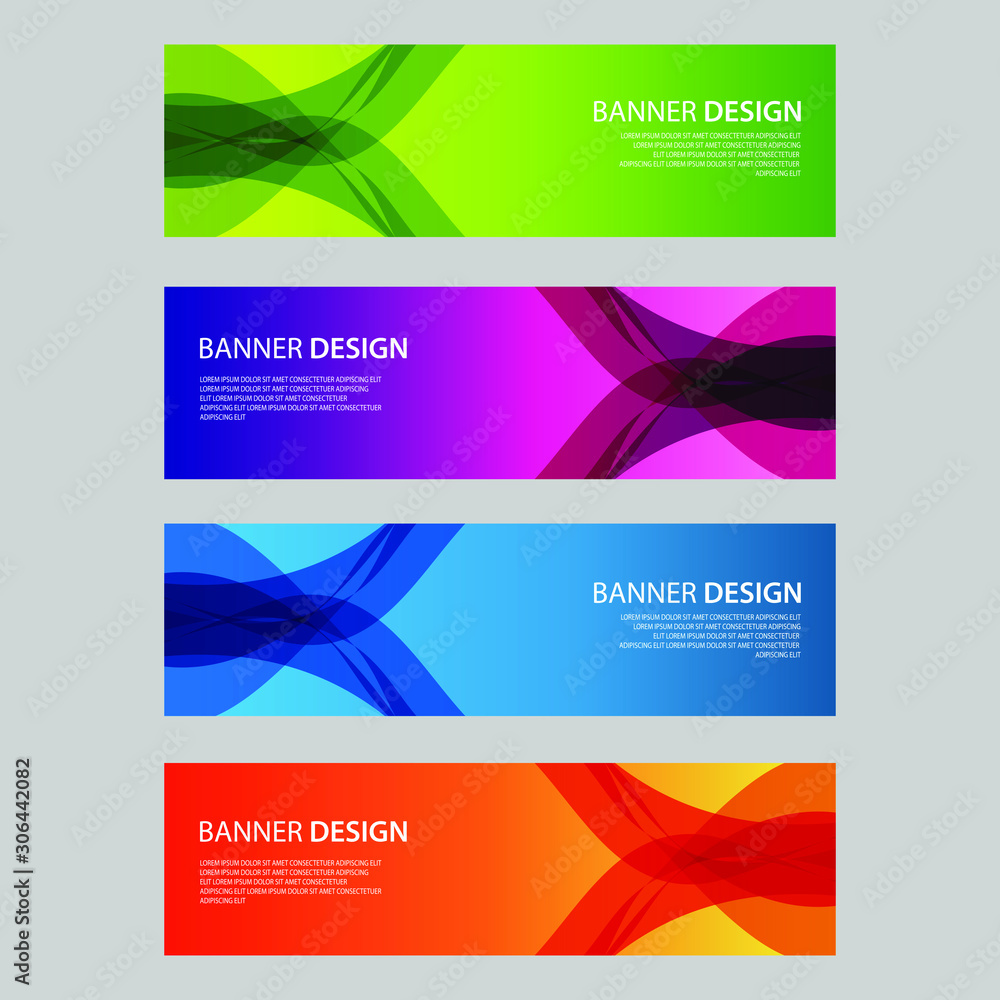 Vector Abstract design banner web template Vector Abstract design banner web template