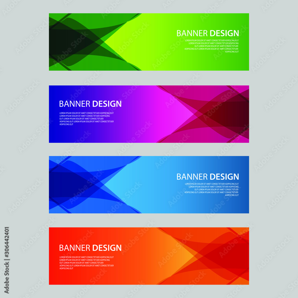 Vector Abstract design banner web template Vector Abstract design banner web template