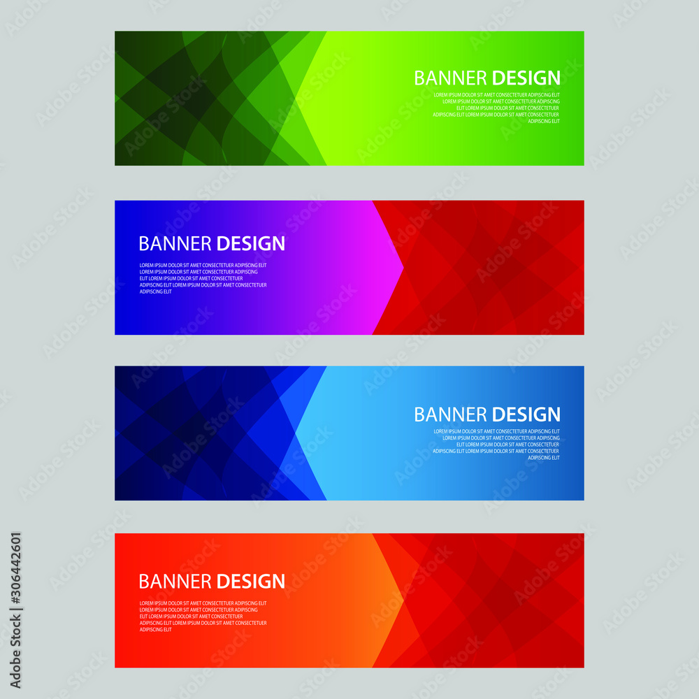 Naklejka premium Vector Abstract design banner web template