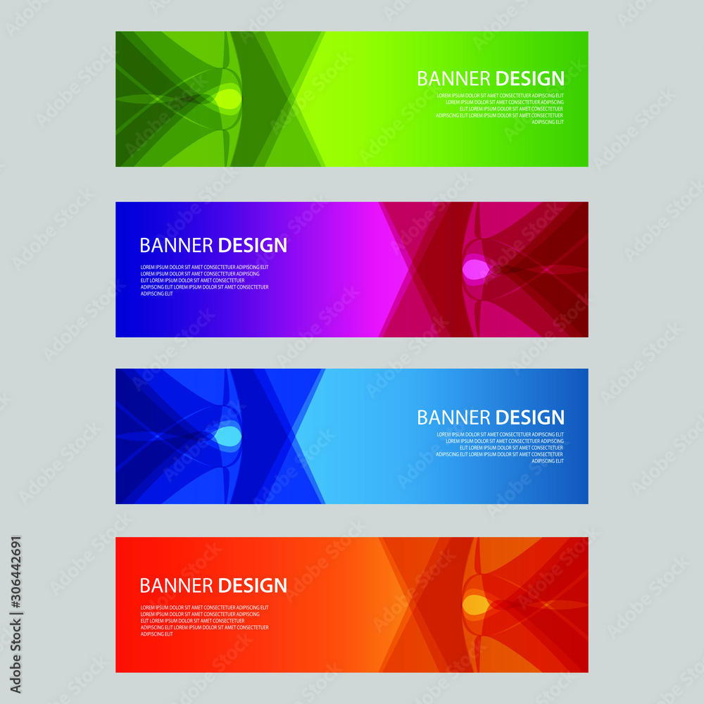 Fototapeta premium Vector Abstract design banner web template