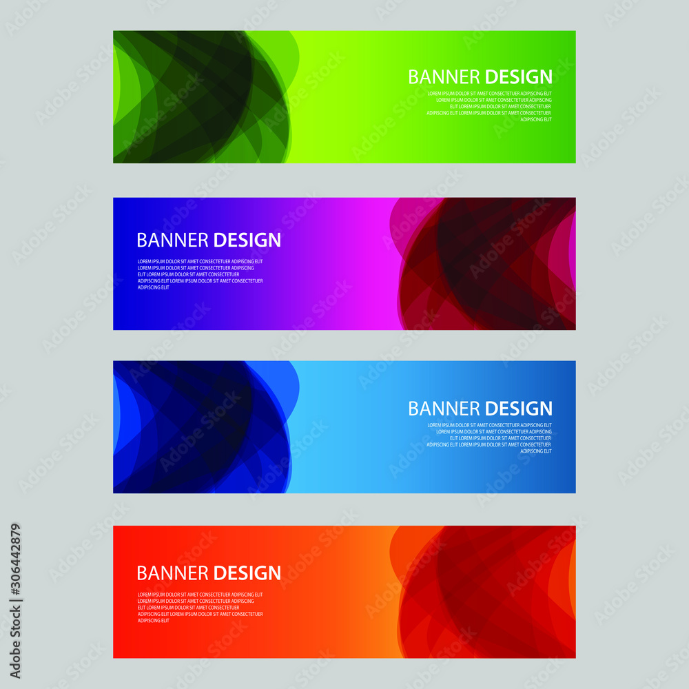 Fototapeta premium Vector Abstract design banner web template