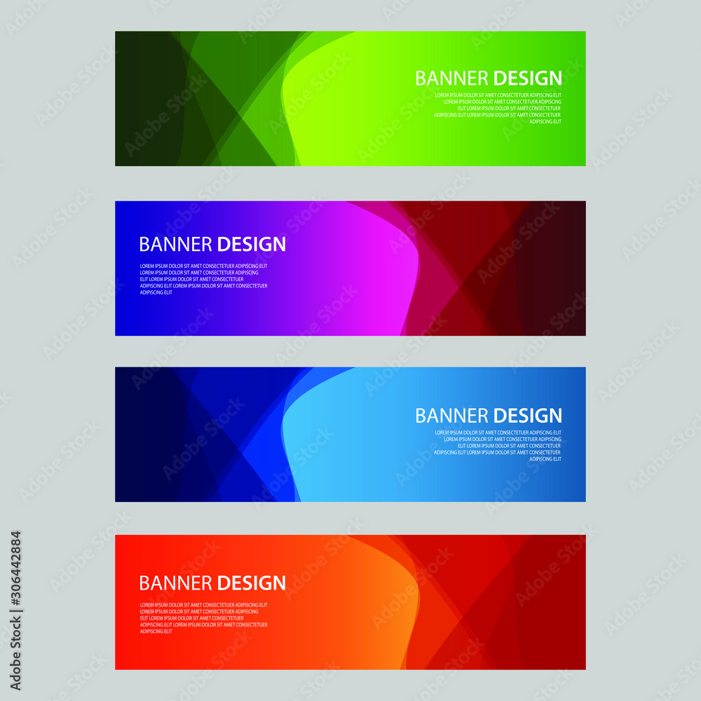 Vector Abstract design banner web template Vector Abstract design banner web template