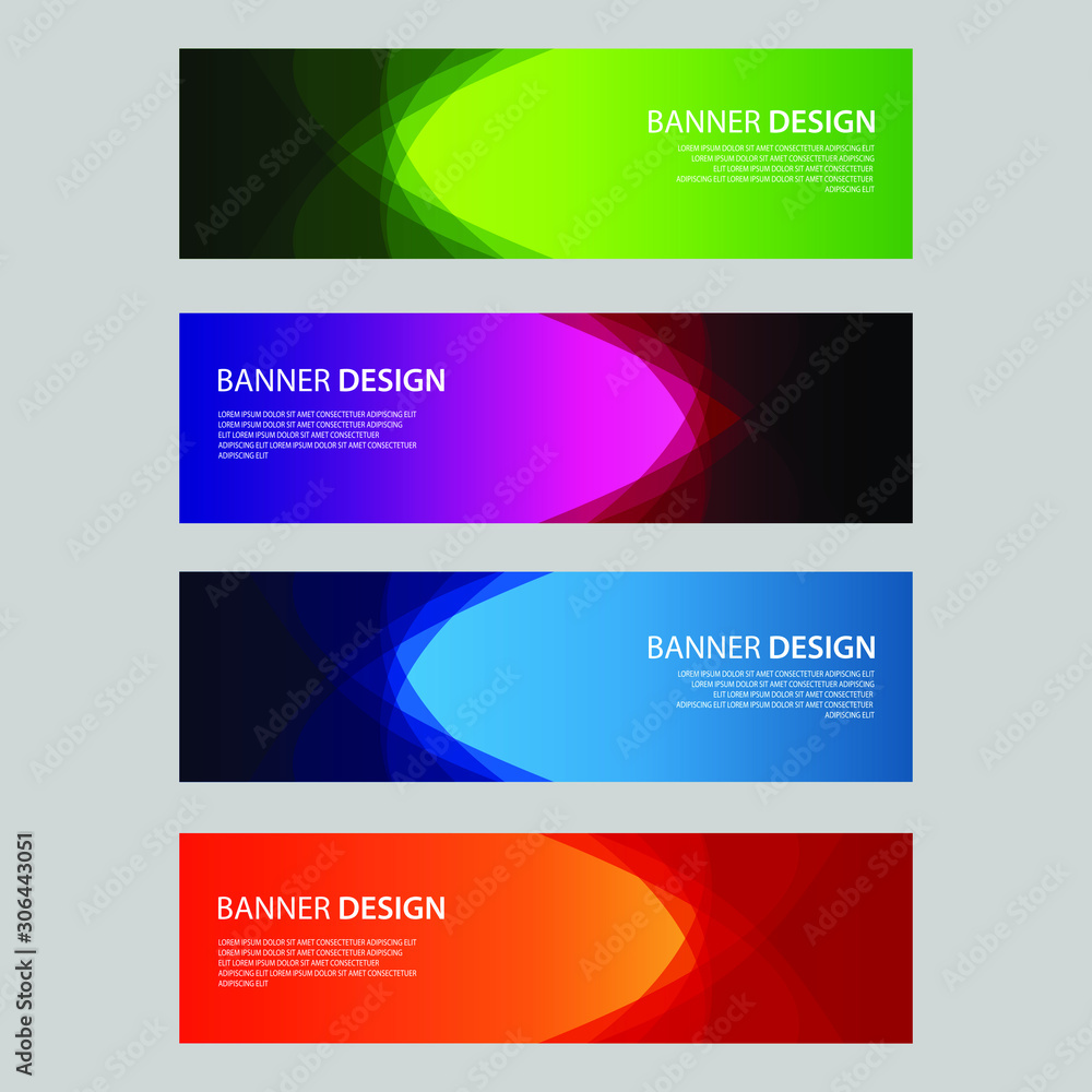 Vector Abstract design banner web template Vector Abstract design banner web template