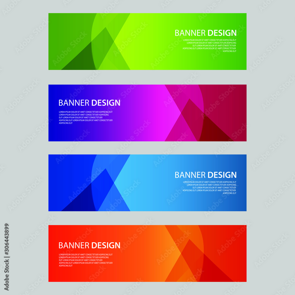 Naklejka premium Vector Abstract design banner web template