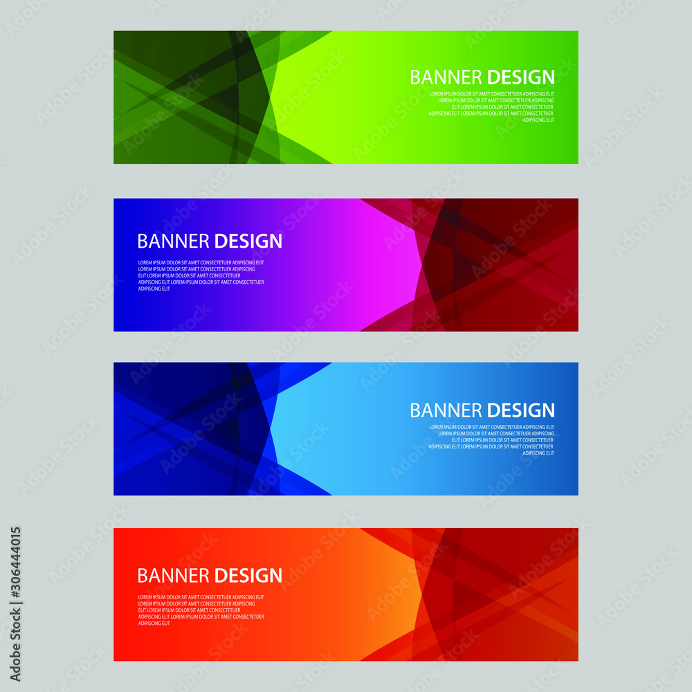 Fototapeta premium Vector Abstract design banner web template