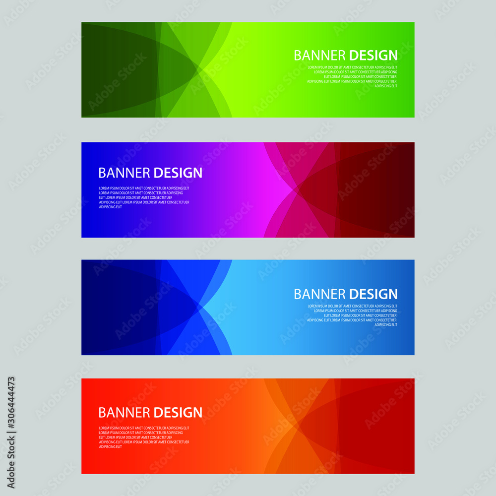 Naklejka premium Vector Abstract design banner web template