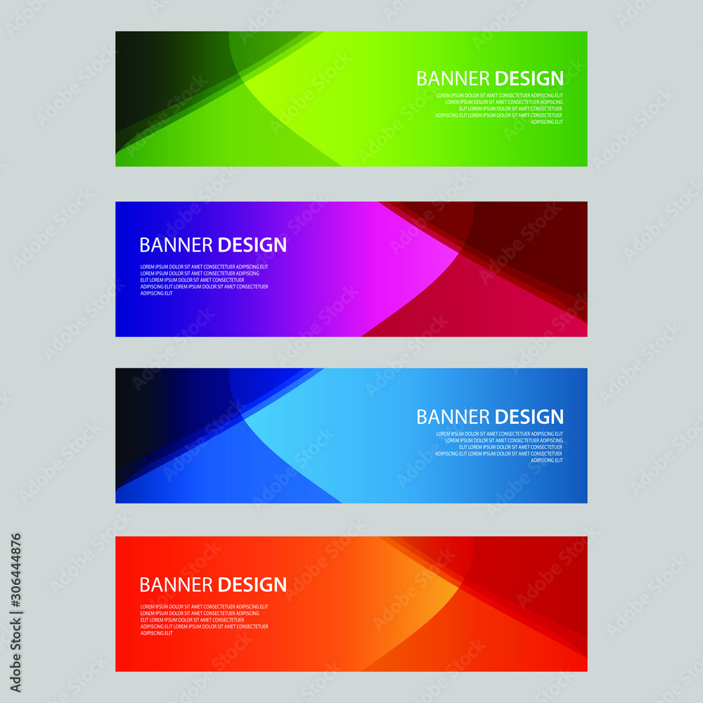 Vector Abstract design banner web template Vector Abstract design banner web template