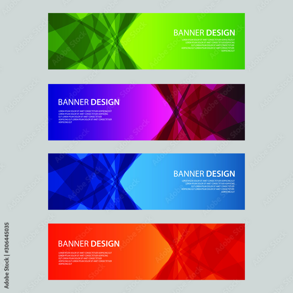 Fototapeta premium Vector Abstract design banner web template
