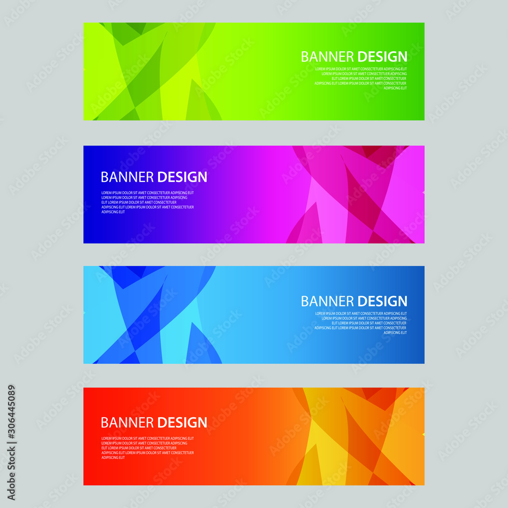 Fototapeta premium Vector Abstract design banner web template