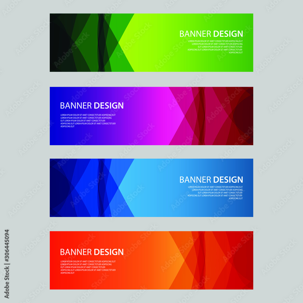 Fototapeta premium Vector Abstract design banner web template