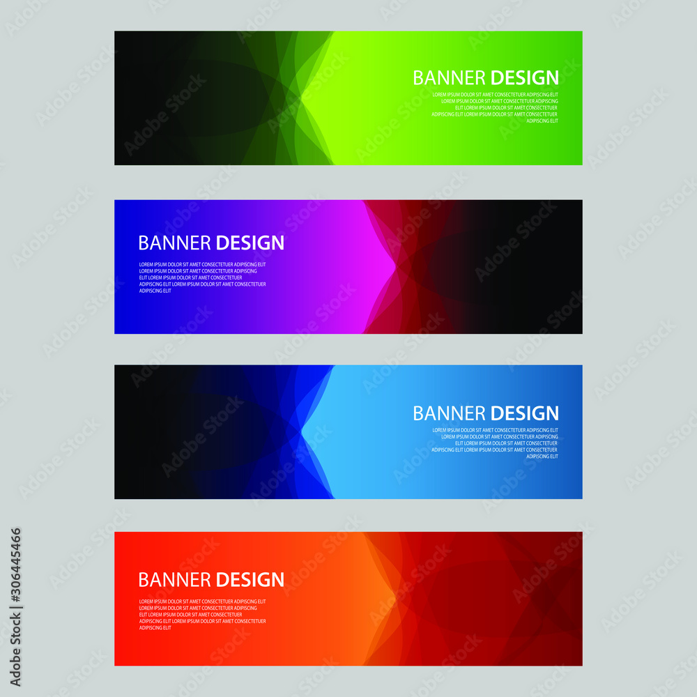 Fototapeta premium Vector Abstract design banner web template