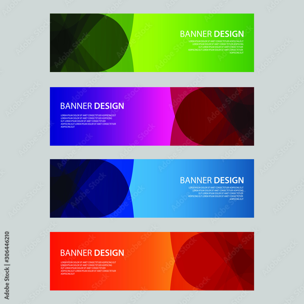 Fototapeta premium Vector Abstract design banner web template