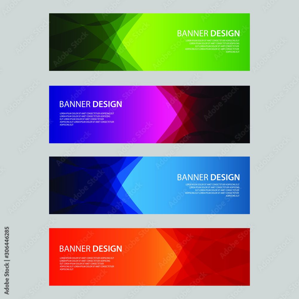 Fototapeta premium Vector Abstract design banner web template