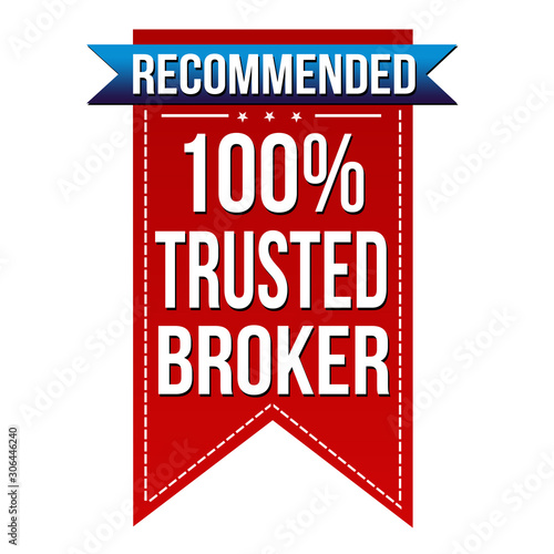 100% trusted broker banner design