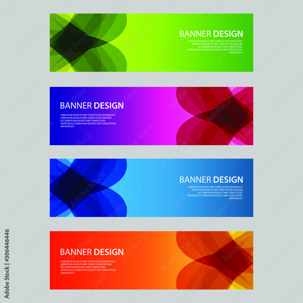 Fototapeta premium Vector Abstract design banner web template