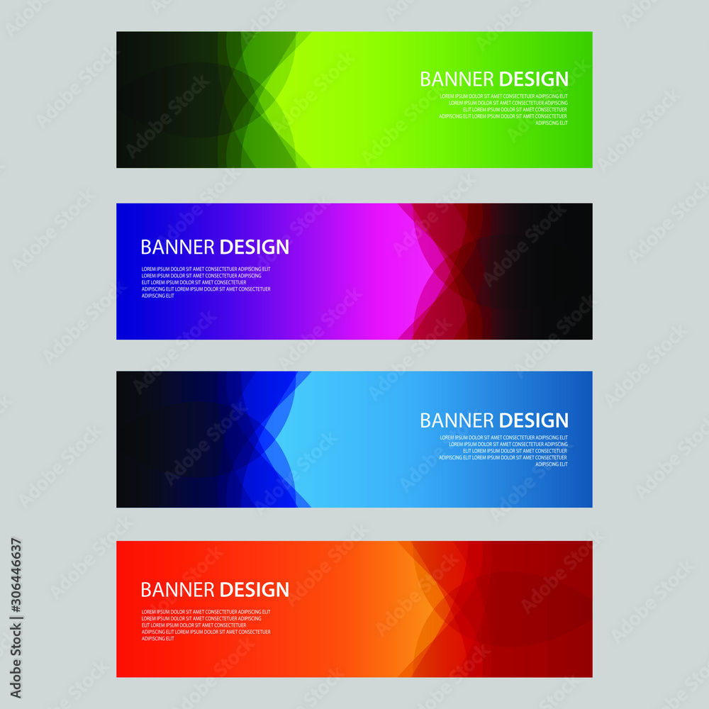 Fototapeta premium Vector Abstract design banner web template