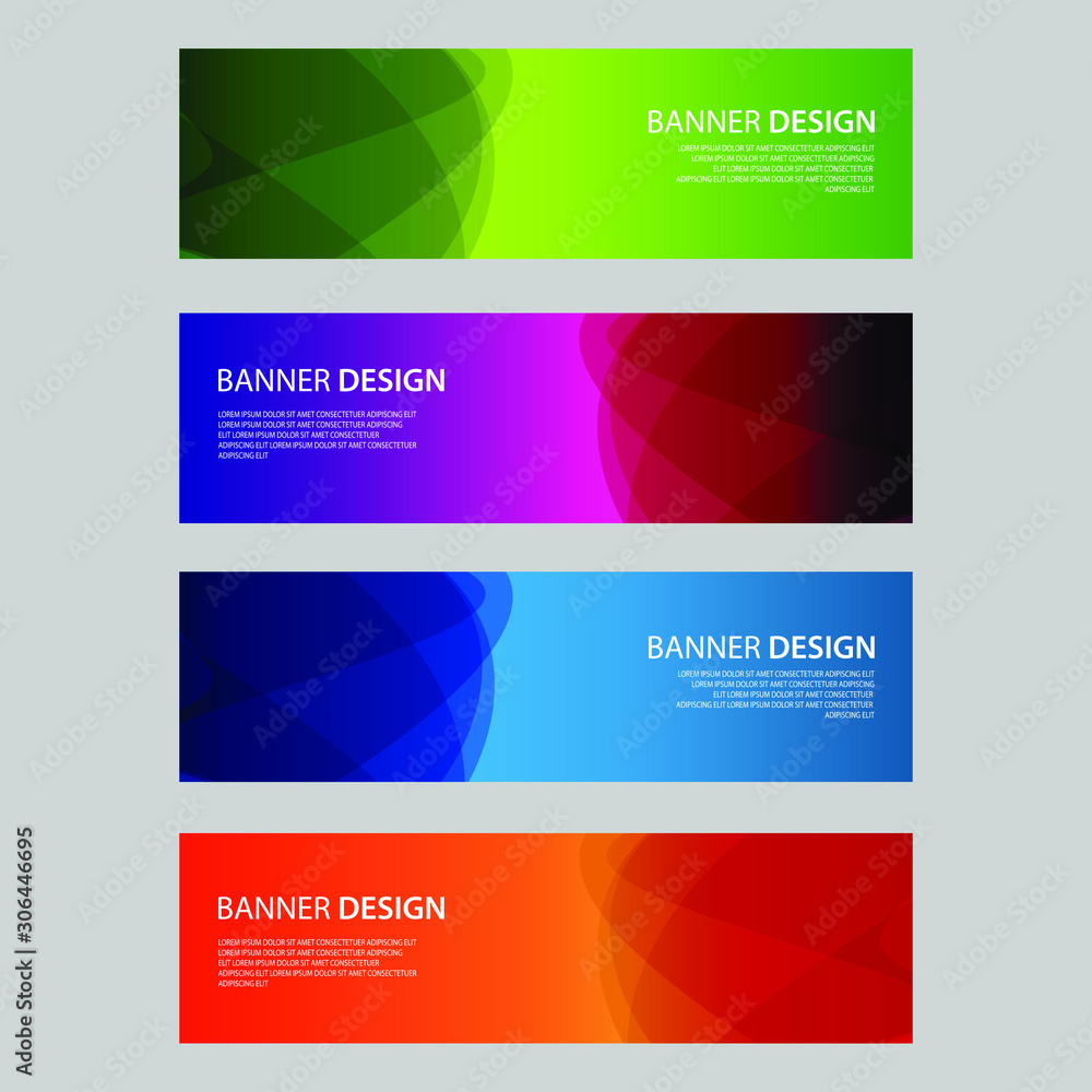 Fototapeta premium Vector Abstract design banner web template