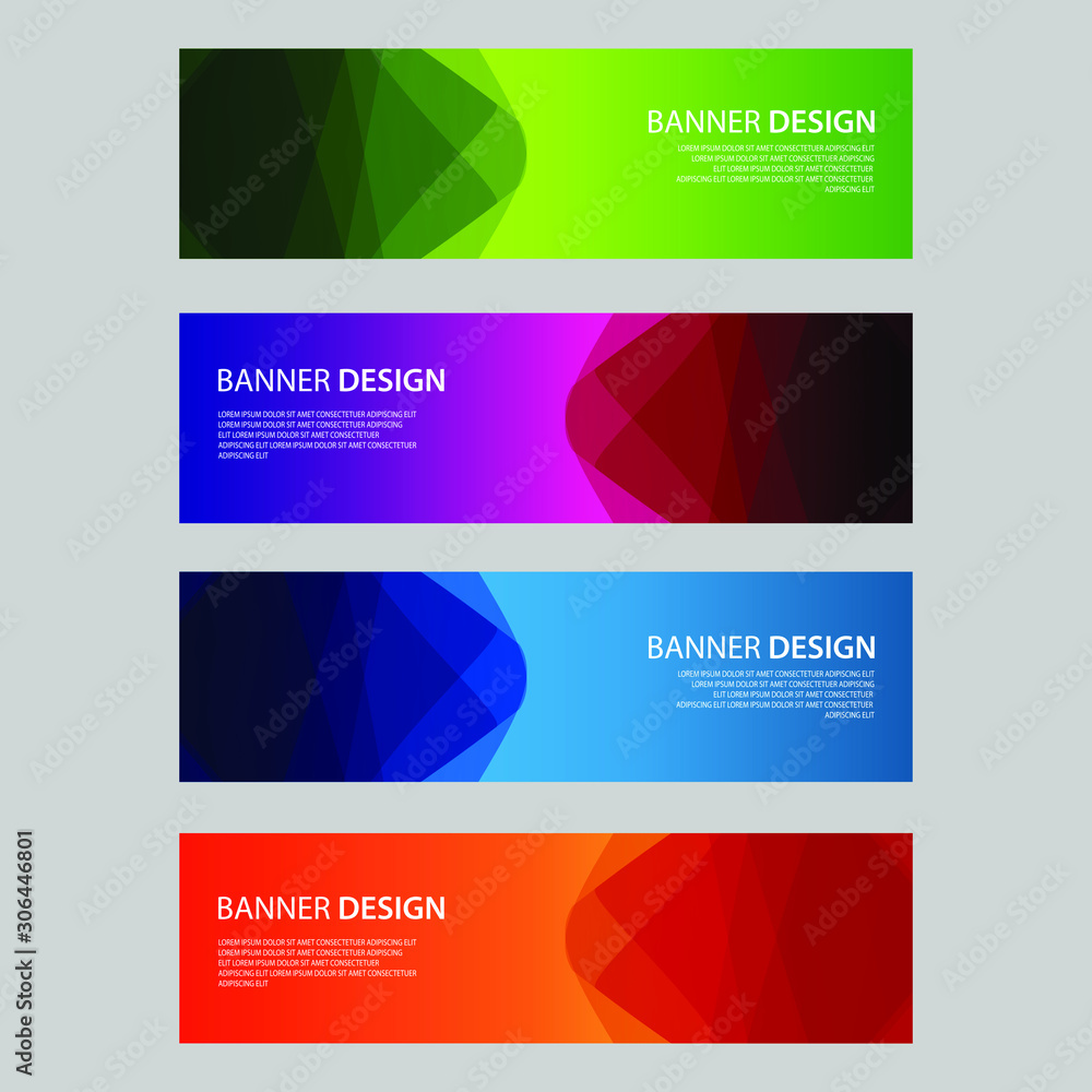Fototapeta premium Vector Abstract design banner web template