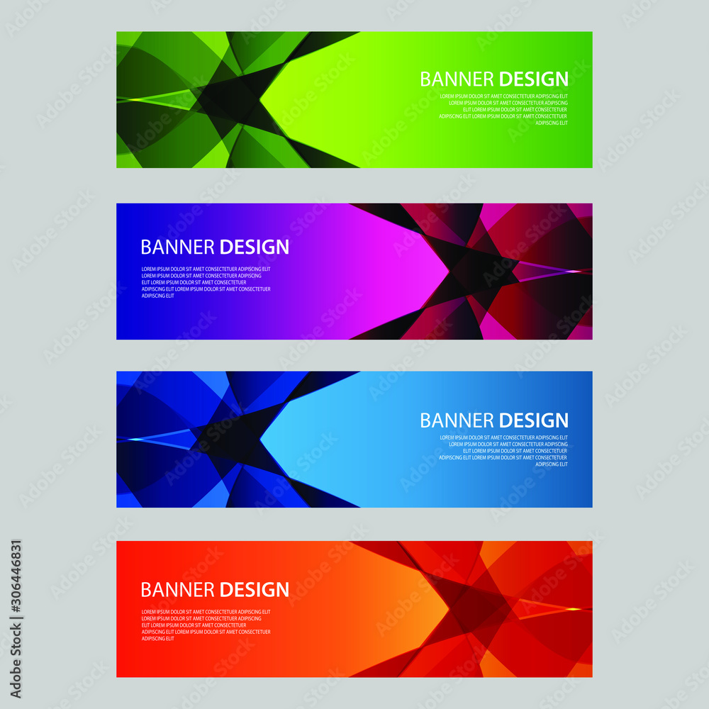 Fototapeta premium Vector Abstract design banner web template